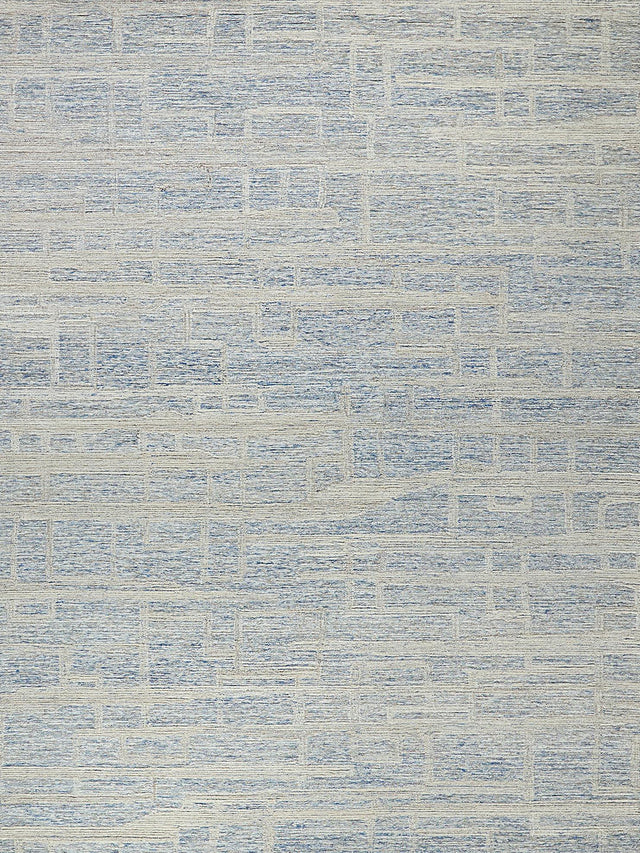Exquisite Rugs Park City Handmade Hand-tufted New Zealand Wool on Canvas 6838 Blue/Ivory 6' x 9' Area Rug