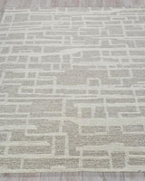 Exquisite Rugs Park City Handmade Hand-tufted New Zealand Wool on Canvas 6839 Beige/Ivory 15' x 12' Area Rug