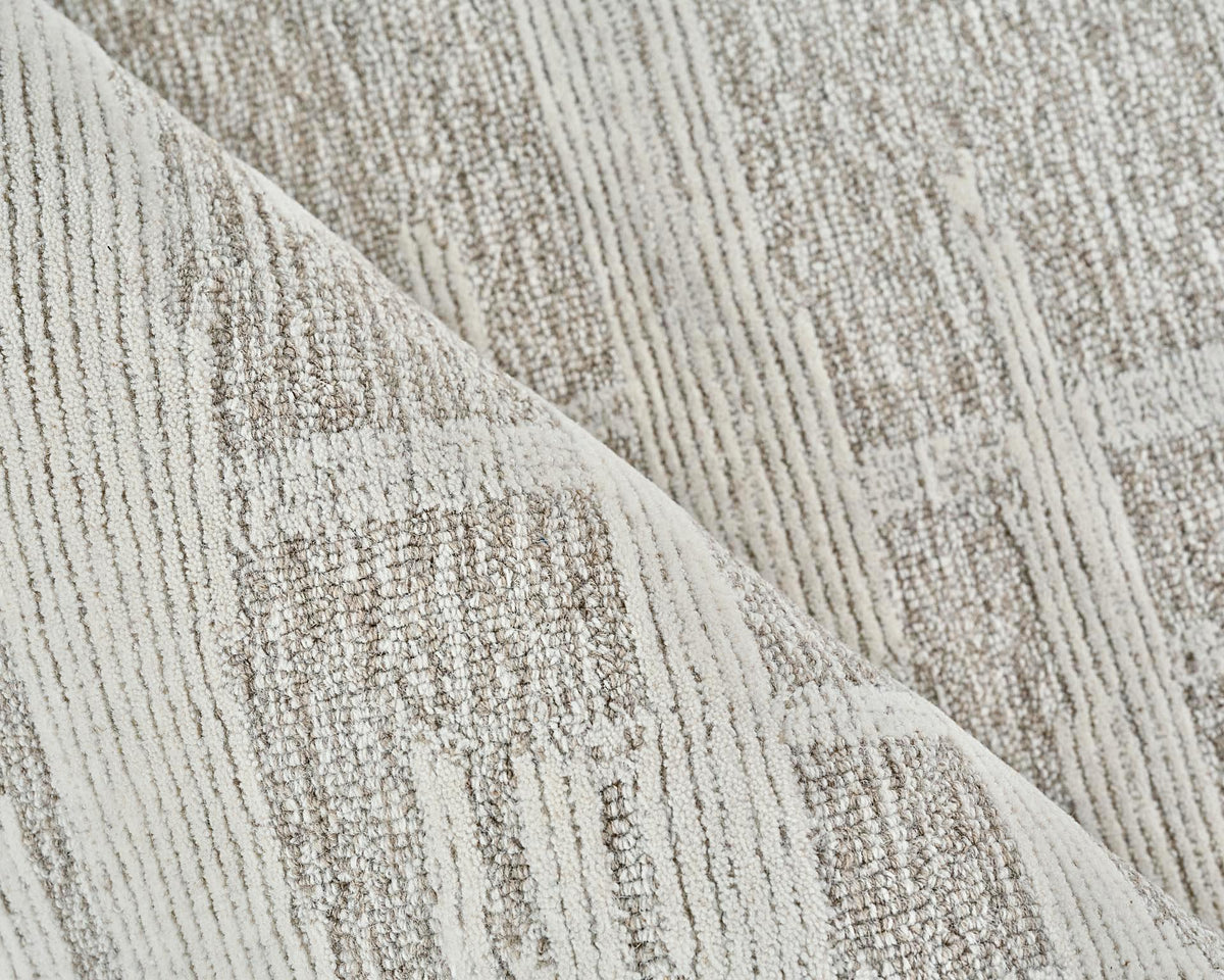 Exquisite Rugs Park City Handmade Hand-tufted New Zealand Wool on Canvas 6839 Beige/Ivory 10' x 8' Area Rug