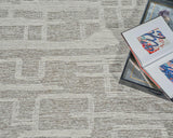 Exquisite Rugs Park City Handmade Hand-tufted New Zealand Wool on Canvas 6839 Beige/Ivory 10' x 8' Area Rug