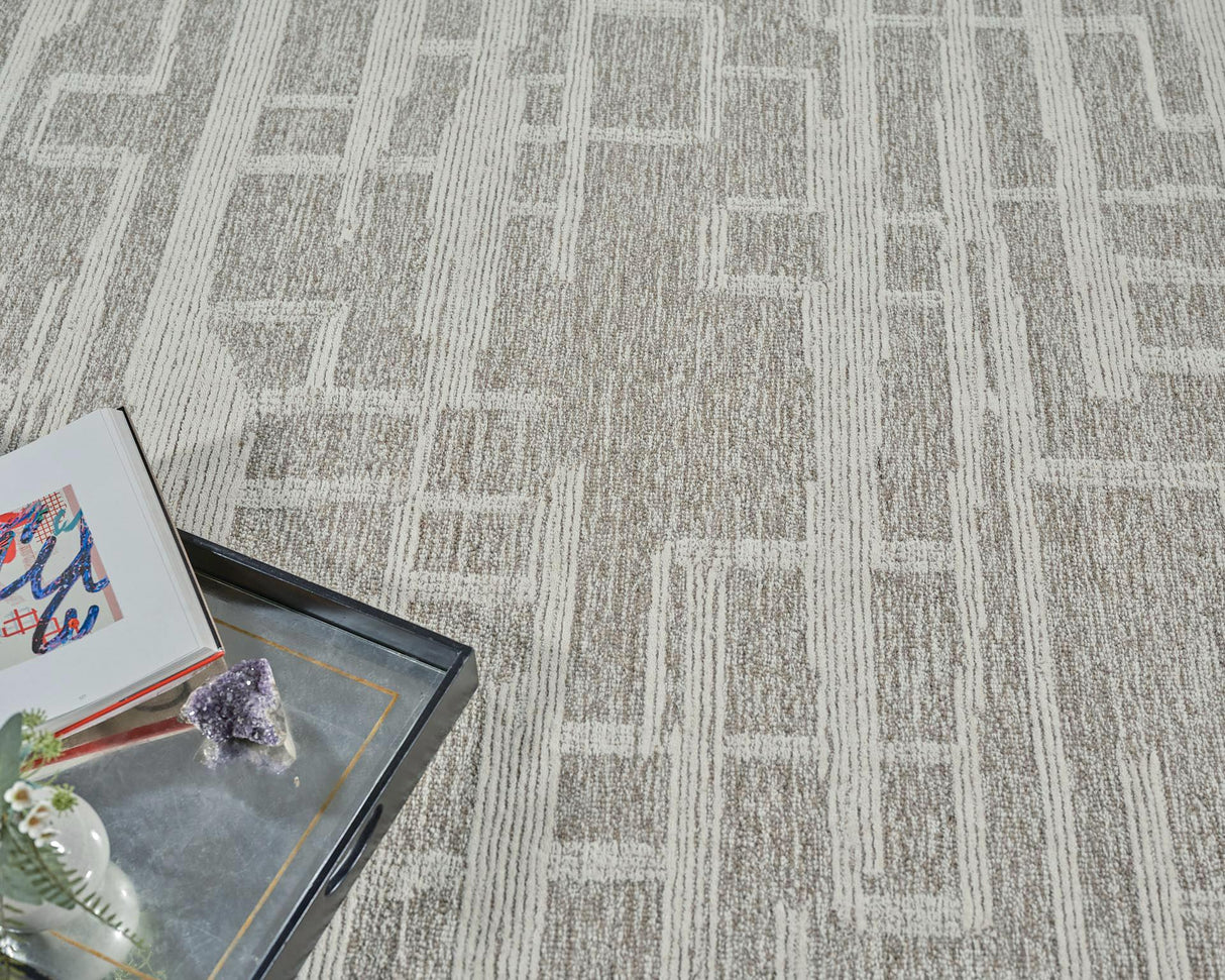 Exquisite Rugs Park City Handmade Hand-tufted New Zealand Wool on Canvas 6839 Beige/Ivory 10' x 8' Area Rug