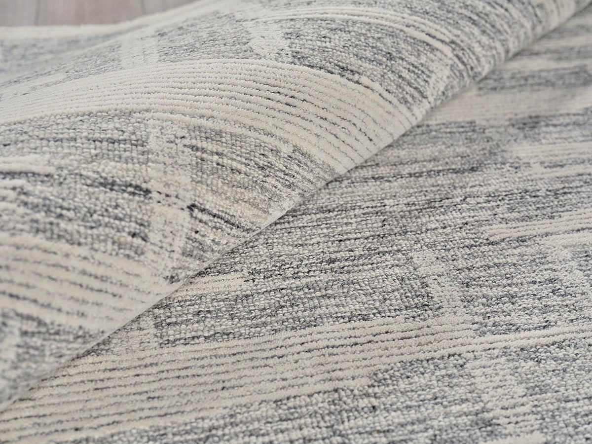 Exquisite Rugs Park City Handmade Hand-tufted New Zealand Wool on Canvas 6840 Gray/Ivory 8' x 10' Area Rug