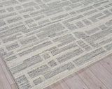 Exquisite Rugs Park City Handmade Hand-tufted New Zealand Wool on Canvas 6840 Gray/Ivory 8' x 10' Area Rug