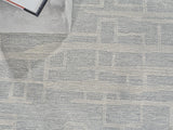 Exquisite Rugs Park City Handmade Hand-tufted New Zealand Wool on Canvas 6841 Light Gray/Ivory 10' x 14' Area Rug