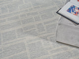 Exquisite Rugs Park City Handmade Hand-tufted New Zealand Wool on Canvas 6841 Light Gray/Ivory 12' x 15' Area Rug