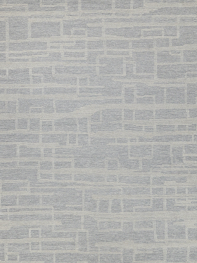 Exquisite Rugs Park City Handmade Hand-tufted New Zealand Wool on Canvas 6841 Light Gray/Ivory 9' x 12' Area Rug