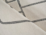 Exquisite Rugs Tangiers Handmade Hand-tufted New Zealand Wool on Canvas 6843 Ivory/Black 9' x 6' Area Rug