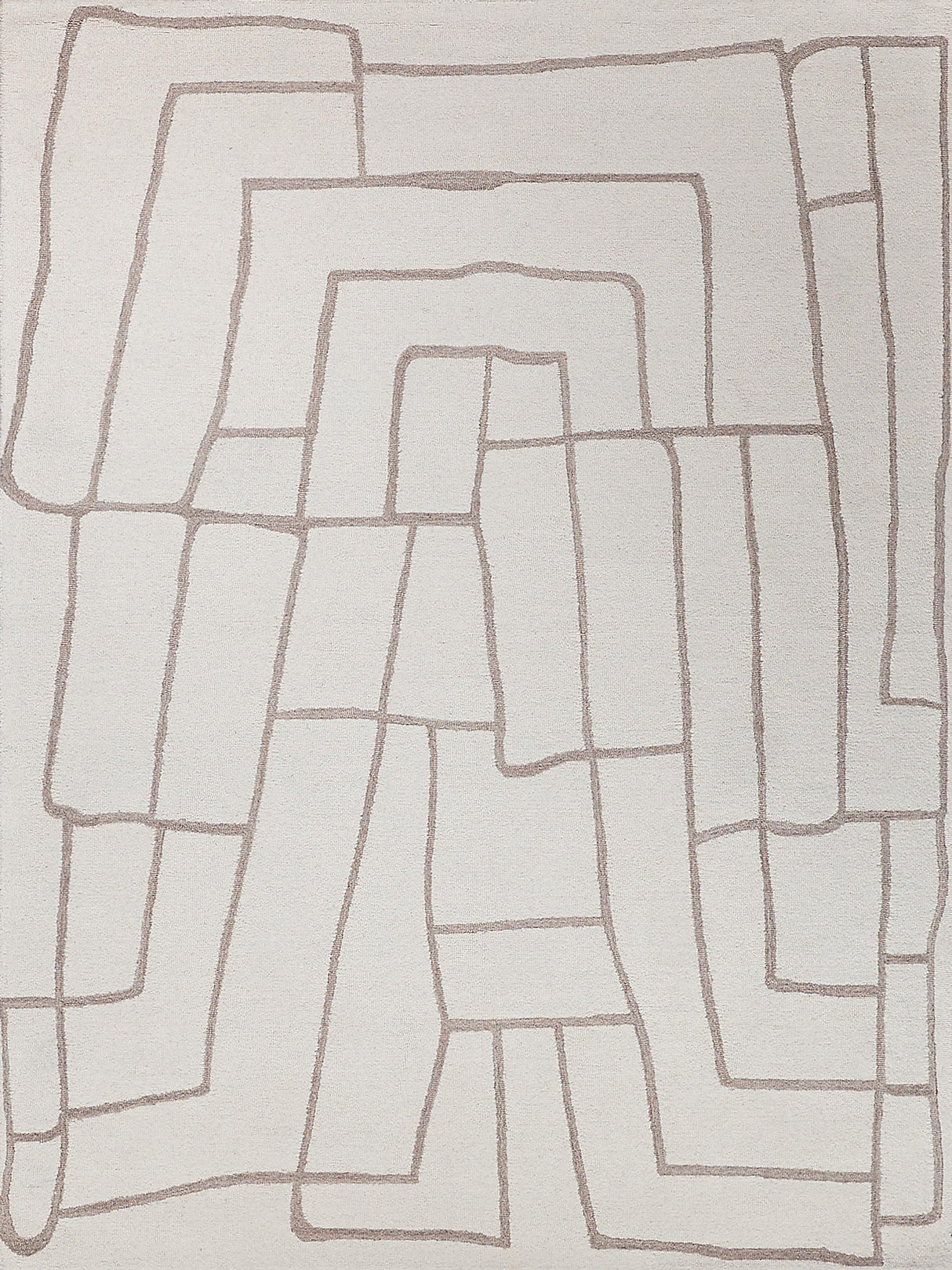 Exquisite Rugs Tangiers Handmade Hand-tufted New Zealand Wool on Canvas 6846 Ivory/Beige 10' x 14' Area Rug