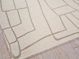 Exquisite Rugs Tangiers Handmade Hand-tufted New Zealand Wool on Canvas 6846 Ivory/Beige 14' x 10' Area Rug