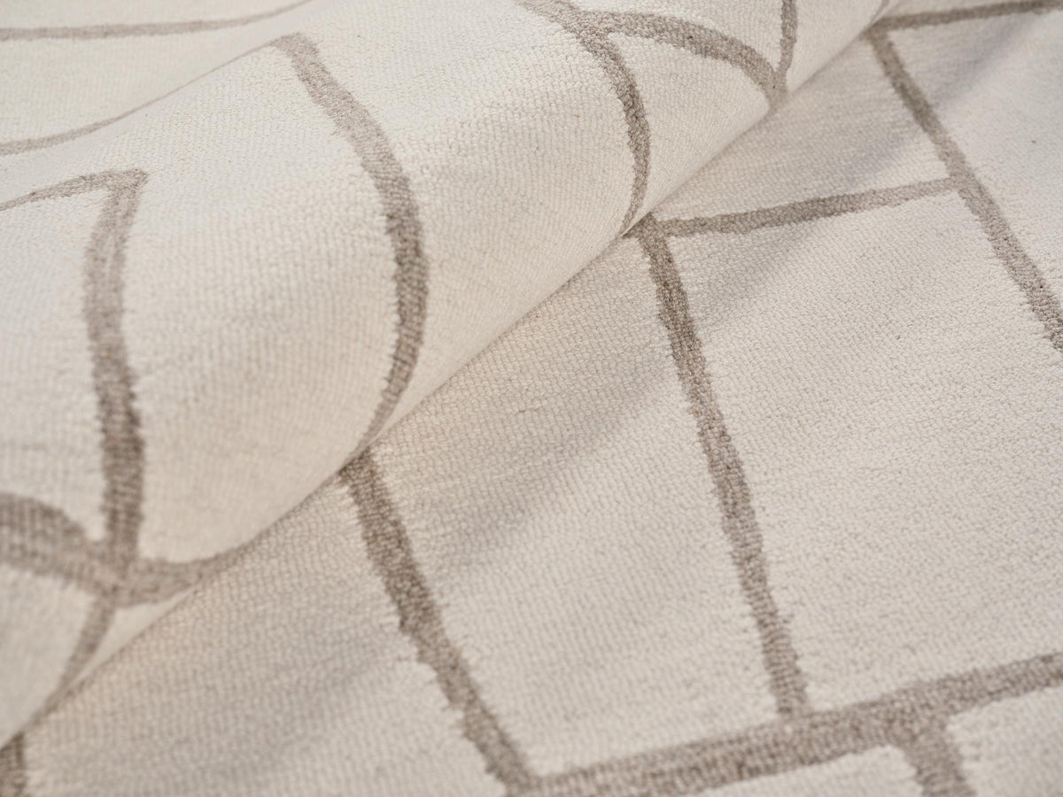 Exquisite Rugs Tangiers Handmade Hand-tufted New Zealand Wool on Canvas 6846 Ivory/Beige 14' x 10' Area Rug