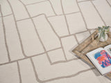 Exquisite Rugs Tangiers Handmade Hand-tufted New Zealand Wool on Canvas 6846 Ivory/Beige 14' x 10' Area Rug