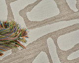 Exquisite Rugs Carmel Handmade Hand-tufted New Zealand Wool on Canvas 6848 Camel/Ivory 18' x 14' Area Rug