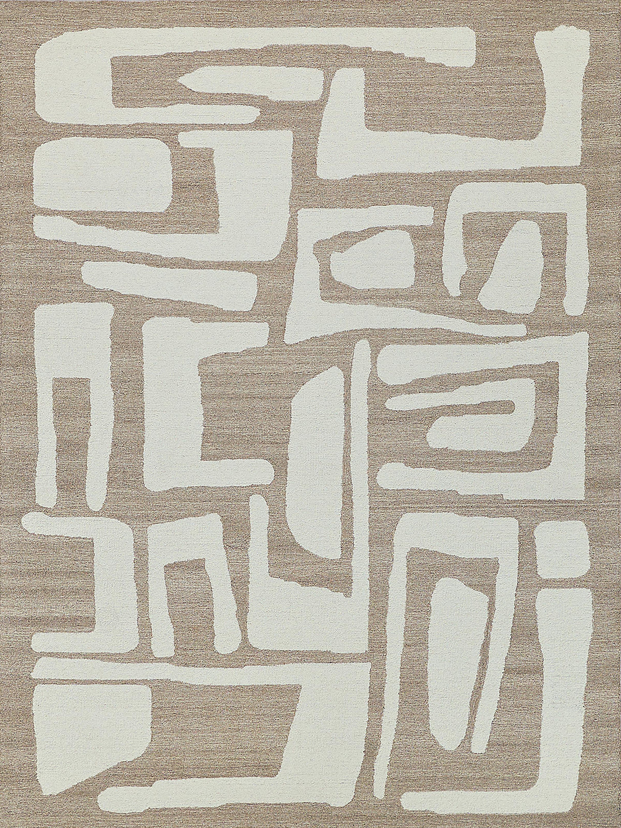 Exquisite Rugs Carmel Handmade Hand-tufted New Zealand Wool on Canvas 6848 Camel/Ivory 14' x 18' Area Rug