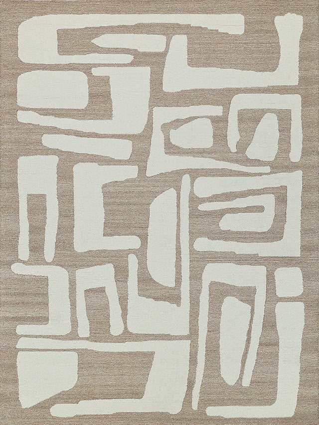 Exquisite Rugs Carmel Handmade Hand-tufted New Zealand Wool on Canvas 6848 Camel/Ivory 14' x 18' Area Rug