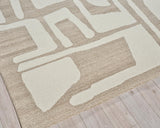Exquisite Rugs Carmel Handmade Hand-tufted New Zealand Wool on Canvas 6848 Camel/Ivory 9' x 6' Area Rug