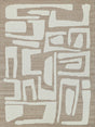 Exquisite Rugs Carmel Handmade Hand-tufted New Zealand Wool on Canvas 6848 Camel/Ivory 8' x 10' Area Rug