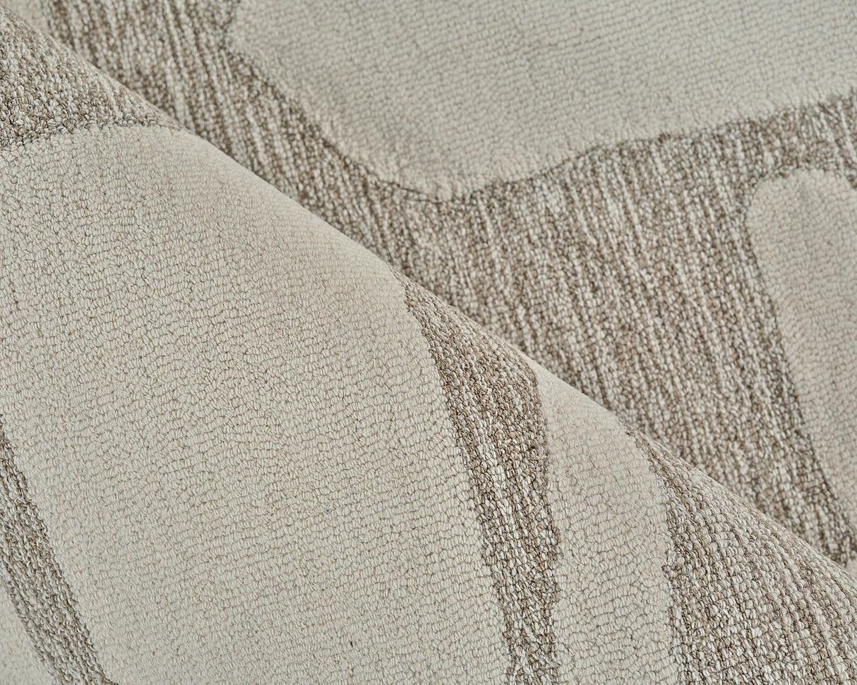 Exquisite Rugs Carmel Handmade Hand-tufted New Zealand Wool on Canvas 6849 Beige/Ivory 8' x 10' Area Rug