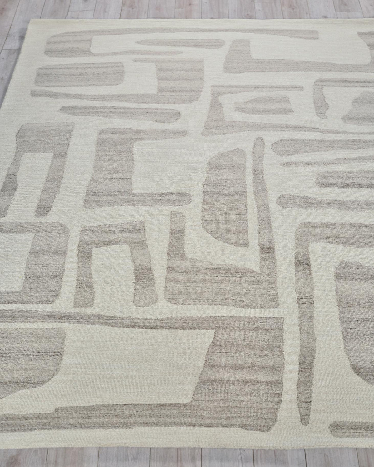 Exquisite Rugs Carmel Handmade Hand-tufted New Zealand Wool on Canvas 6851 Ivory/Beige 14' x 10' Area Rug