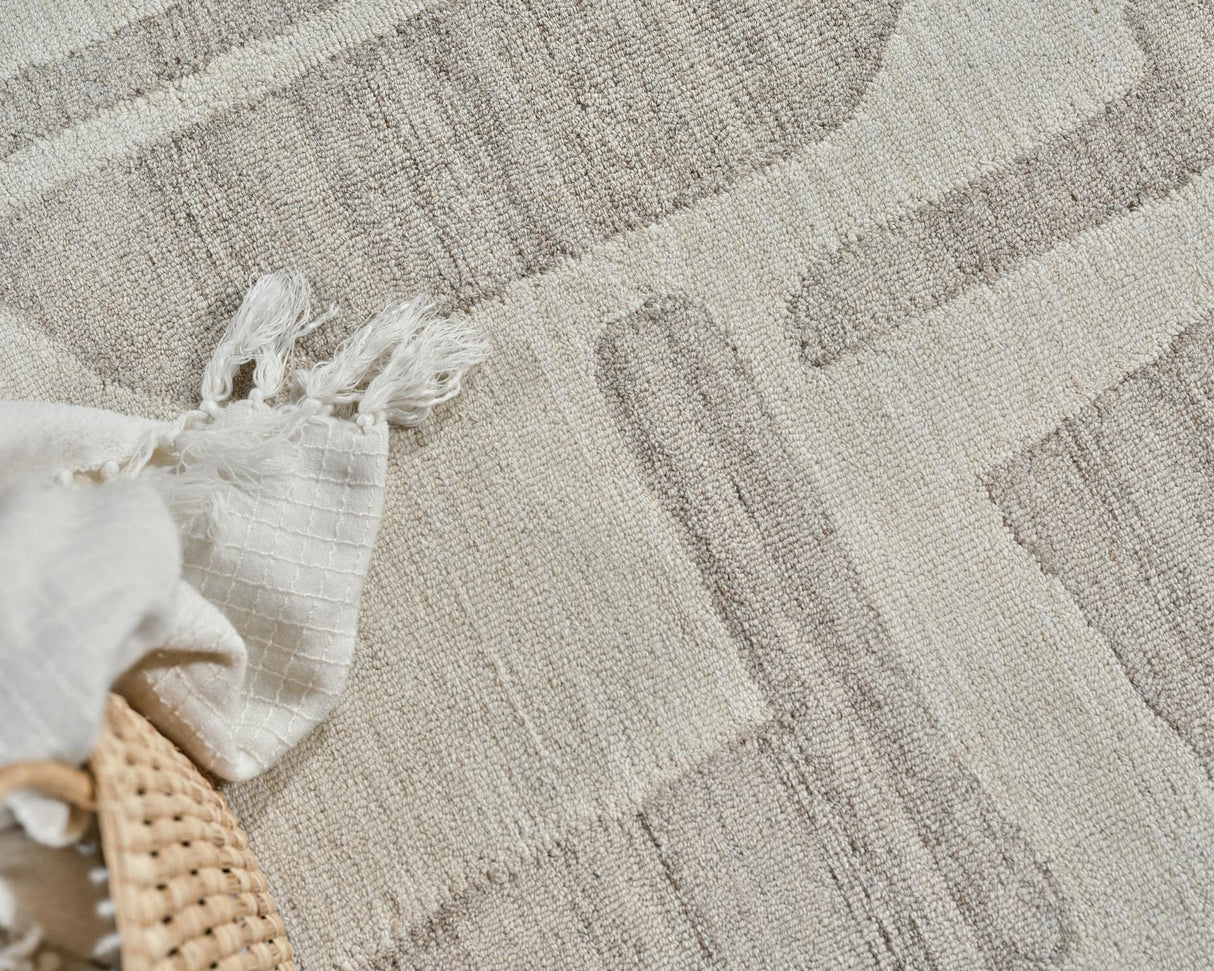 Exquisite Rugs Carmel Handmade Hand-tufted New Zealand Wool on Canvas 6851 Ivory/Beige 14' x 10' Area Rug