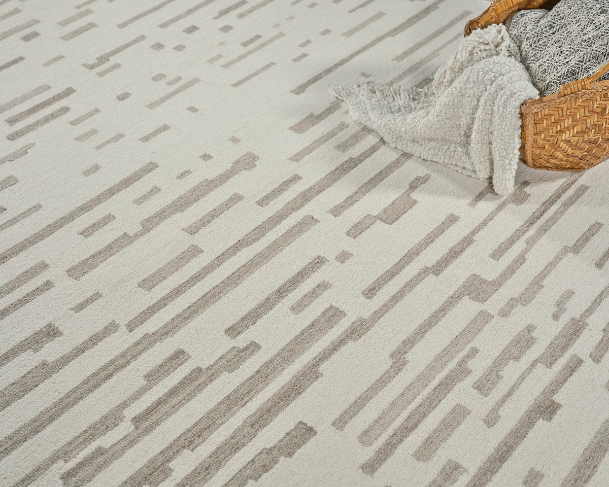 Exquisite Rugs Carmel Handmade Hand-tufted New Zealand Wool on Canvas 6856 Ivory/Beige 12' x 15' Area Rug
