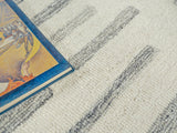 Exquisite Rugs Carmel Handmade Hand-tufted New Zealand Wool on Canvas 6857 Ivory/Gray 6' x 9' Area Rug