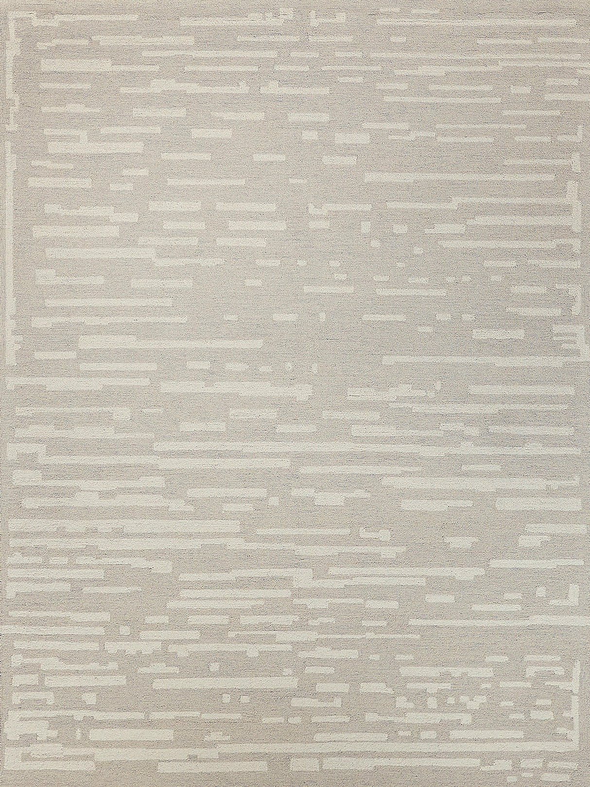 Exquisite Rugs Carmel Handmade Hand-tufted New Zealand Wool on Canvas 6860 Silver/Ivory 9' x 12' Area Rug