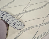 Exquisite Rugs Tangiers Handmade Hand-tufted New Zealand Wool on Canvas 6861 Ivory/Black 8' x 10' Area Rug