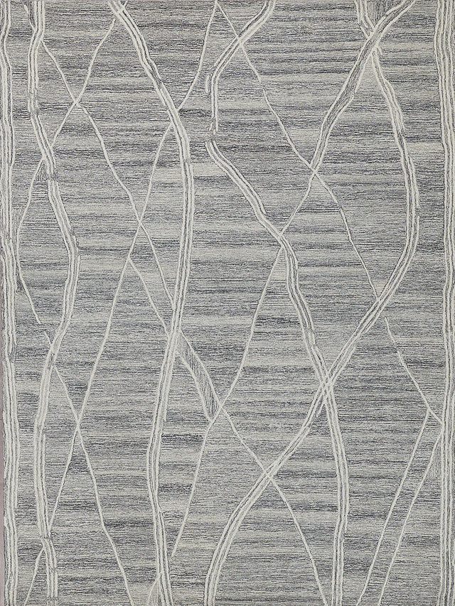 Exquisite Rugs Tangiers Handmade Hand-tufted New Zealand Wool on Canvas 6863 Gray/Ivory 12' x 15' Area Rug