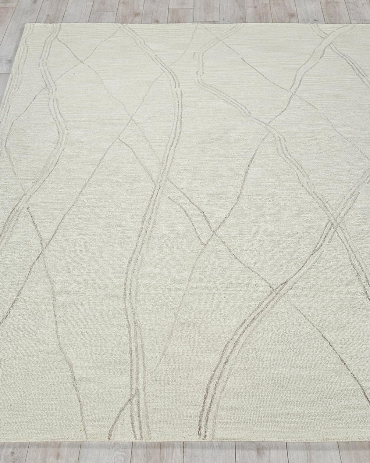 Exquisite Rugs Tangiers Handmade Hand-tufted New Zealand Wool on Canvas 6864 Ivory/Beige 12' x 9' Area Rug