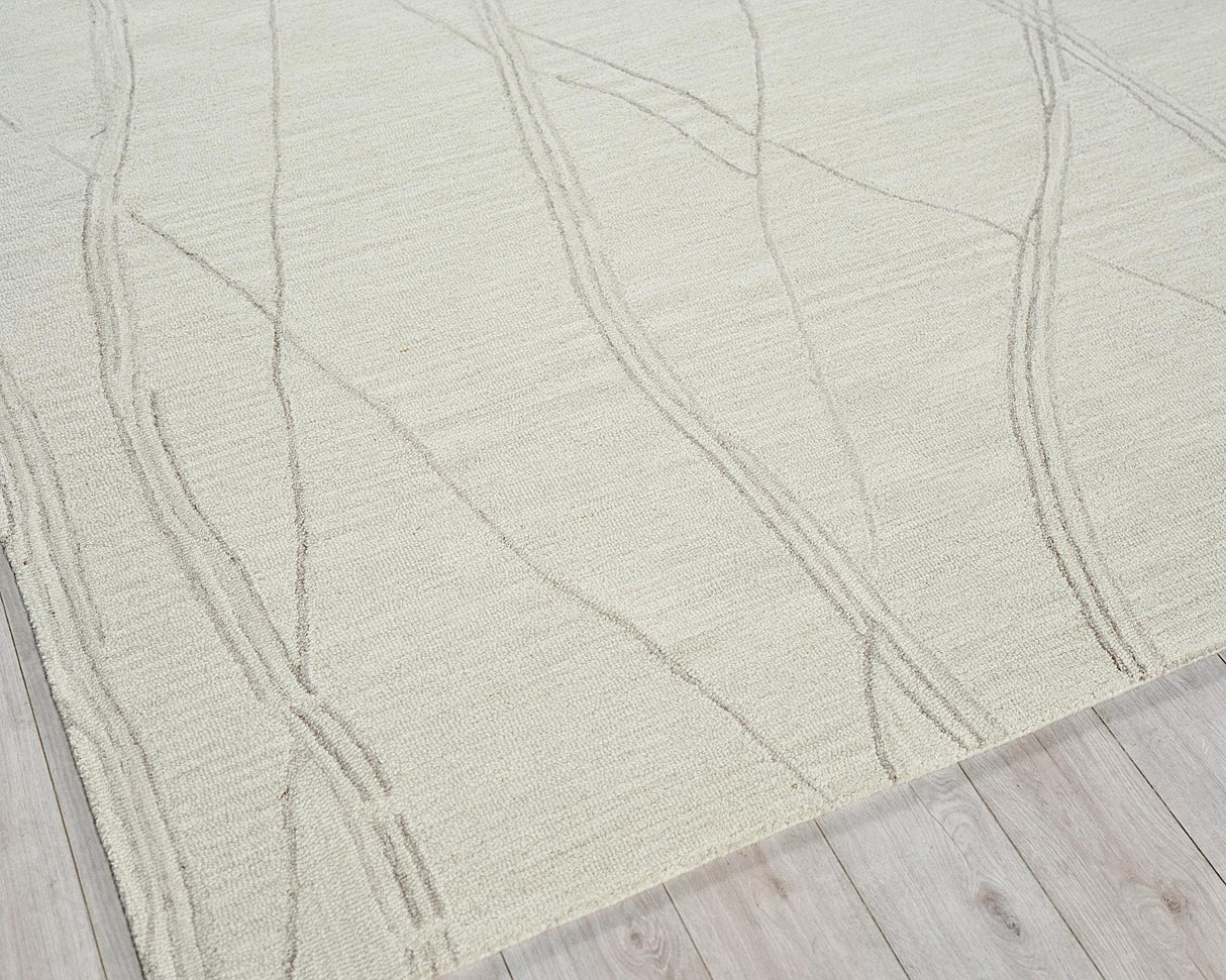 Exquisite Rugs Tangiers Handmade Hand-tufted New Zealand Wool on Canvas 6864 Ivory/Beige 10' x 8' Area Rug