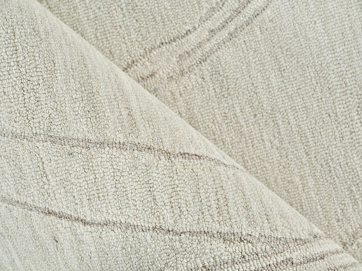 Exquisite Rugs Tangiers Handmade Hand-tufted New Zealand Wool on Canvas 6864 Ivory/Beige 10' x 8' Area Rug