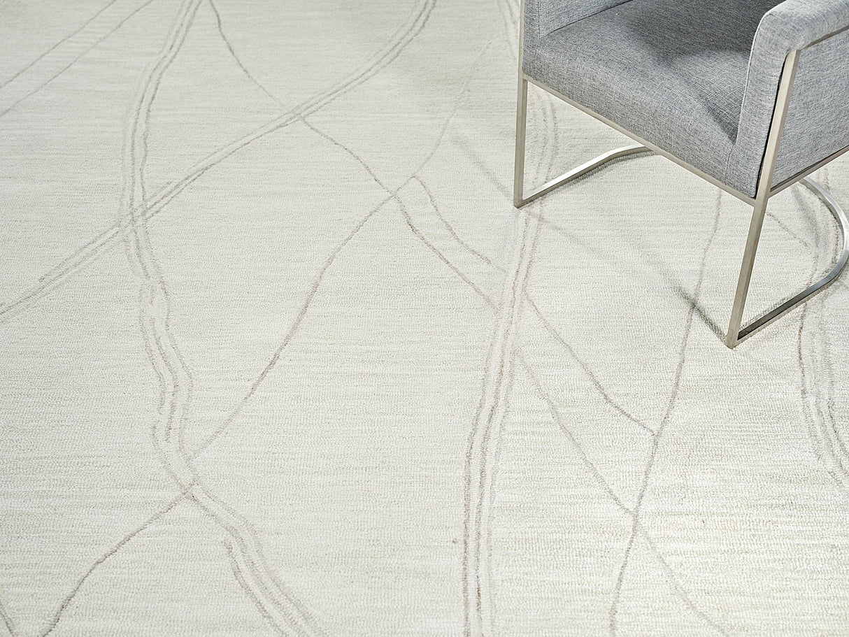 Exquisite Rugs Tangiers Handmade Hand-tufted New Zealand Wool on Canvas 6864 Ivory/Beige 10' x 8' Area Rug