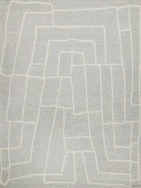 Exquisite Rugs Tangiers Handmade Hand-tufted New Zealand Wool on Canvas 6872 Blue/Ivory 6' x 9' Area Rug