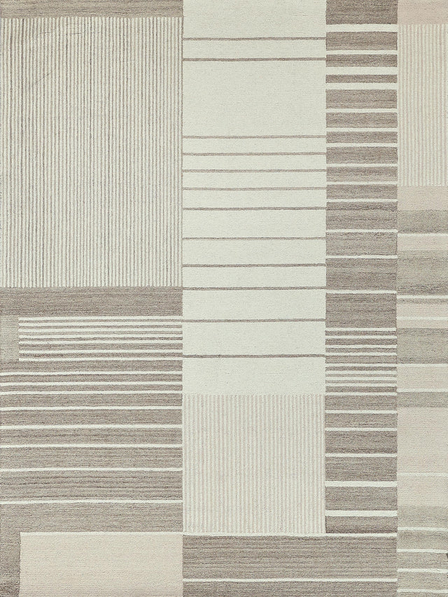 Exquisite Rugs Castine Handmade Hand-tufted New Zealand Wool on Canvas 6873 Beige/Ivory 8' x 10' Area Rug