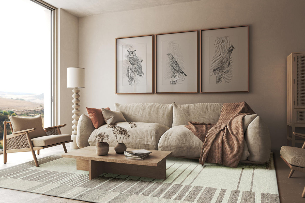 Exquisite Rugs Castine Handmade Hand-tufted New Zealand Wool on Canvas 6873 Beige/Ivory 10' x 8' Area Rug