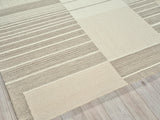 Exquisite Rugs Castine Handmade Hand-tufted New Zealand Wool on Canvas 6873 Beige/Ivory 10' x 8' Area Rug