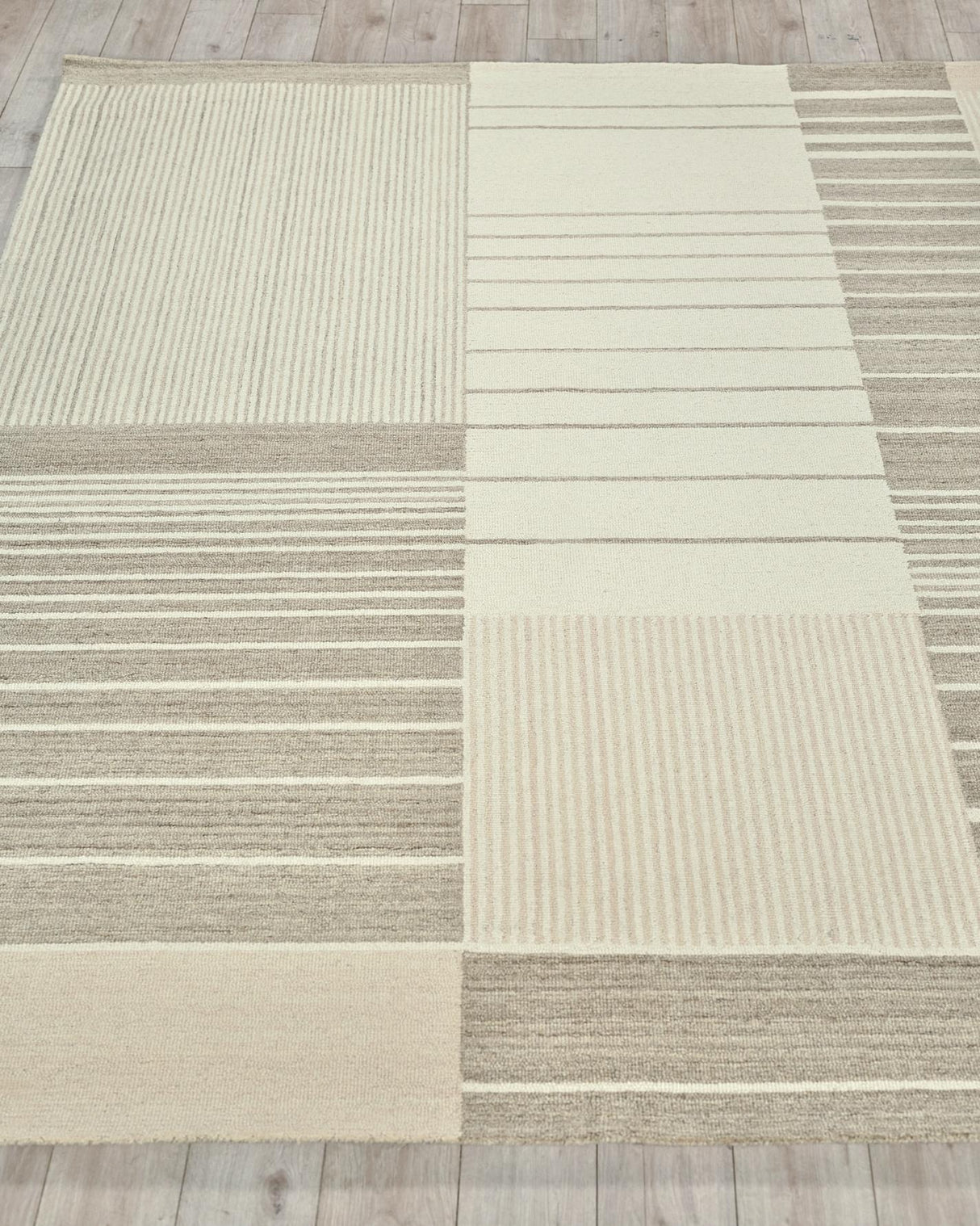 Exquisite Rugs Castine Handmade Hand-tufted New Zealand Wool on Canvas 6873 Beige/Ivory 10' x 8' Area Rug
