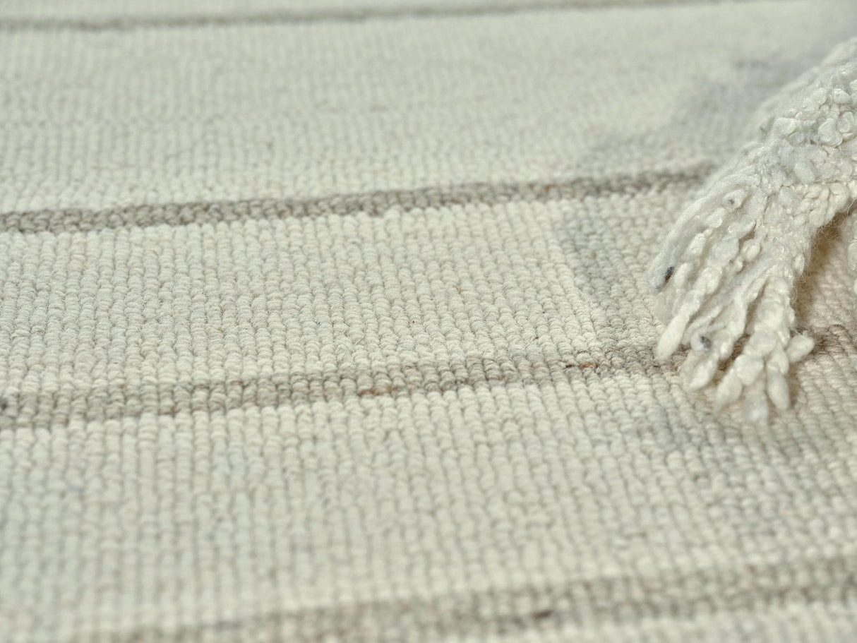 Exquisite Rugs Castine Handmade Hand-tufted New Zealand Wool on Canvas 6873 Beige/Ivory 10' x 8' Area Rug