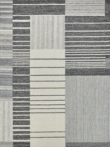Exquisite Rugs Castine Handmade Hand-tufted New Zealand Wool on Canvas 6874 Gray/Ivory 6' x 9' Area Rug