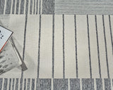 Exquisite Rugs Castine Handmade Hand-tufted New Zealand Wool on Canvas 6874 Gray/Ivory 9' x 6' Area Rug