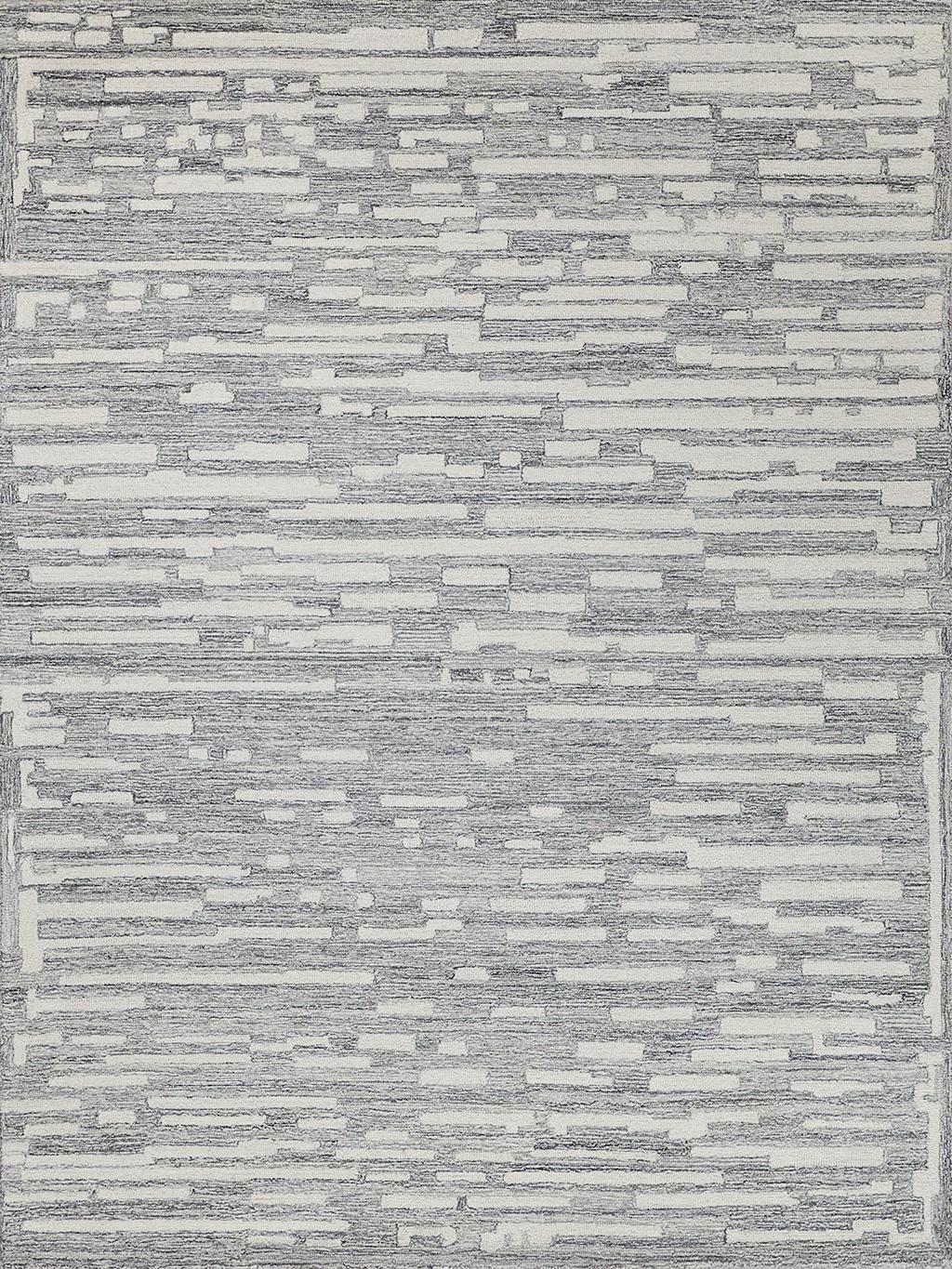 Exquisite Rugs Carmel Handmade Hand-tufted New Zealand Wool on Canvas 6877 Natural Gray/Ivory 10' x 14' Area Rug