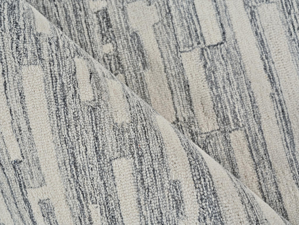 Exquisite Rugs Carmel Handmade Hand-tufted New Zealand Wool on Canvas 6877 Natural Gray/Ivory 10' x 14' Area Rug