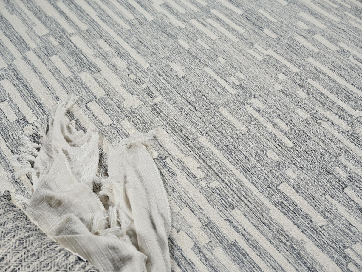 Exquisite Rugs Carmel Handmade Hand-tufted New Zealand Wool on Canvas 6877 Natural Gray/Ivory 10' x 14' Area Rug
