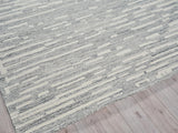 Exquisite Rugs Carmel Handmade Hand-tufted New Zealand Wool on Canvas 6877 Natural Gray/Ivory 9' x 12' Area Rug