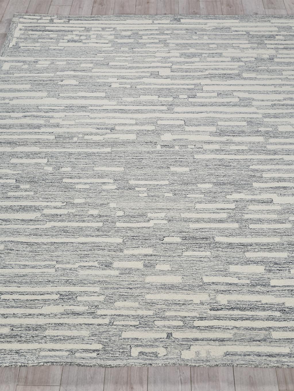 Exquisite Rugs Carmel Handmade Hand-tufted New Zealand Wool on Canvas 6877 Natural Gray/Ivory 9' x 12' Area Rug
