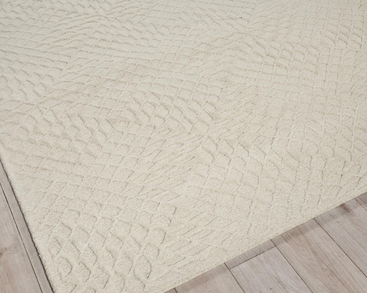 Exquisite Rugs Sandro Handmade Hand-tufted New Zealand Wool on Canvas 7149 Ivory 12' x 15' Area Rug