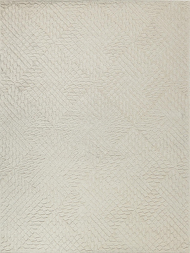Exquisite Rugs Sandro Handmade Hand-tufted New Zealand Wool on Canvas 7149 Ivory 9' x 12' Area Rug
