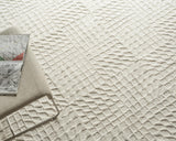 Exquisite Rugs Sandro Handmade Hand-tufted New Zealand Wool on Canvas 7149 Ivory 9' x 12' Area Rug