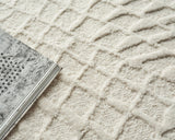 Exquisite Rugs Sandro Handmade Hand-tufted New Zealand Wool on Canvas 7149 Ivory 9' x 12' Area Rug