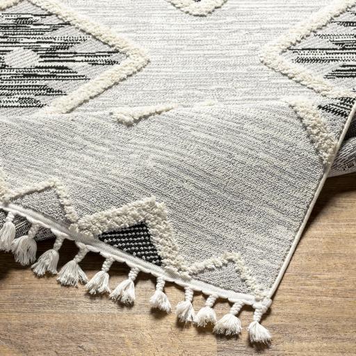 Surya Azilal AZI-2313 Black Gray 2'7" x 7'3" Rug